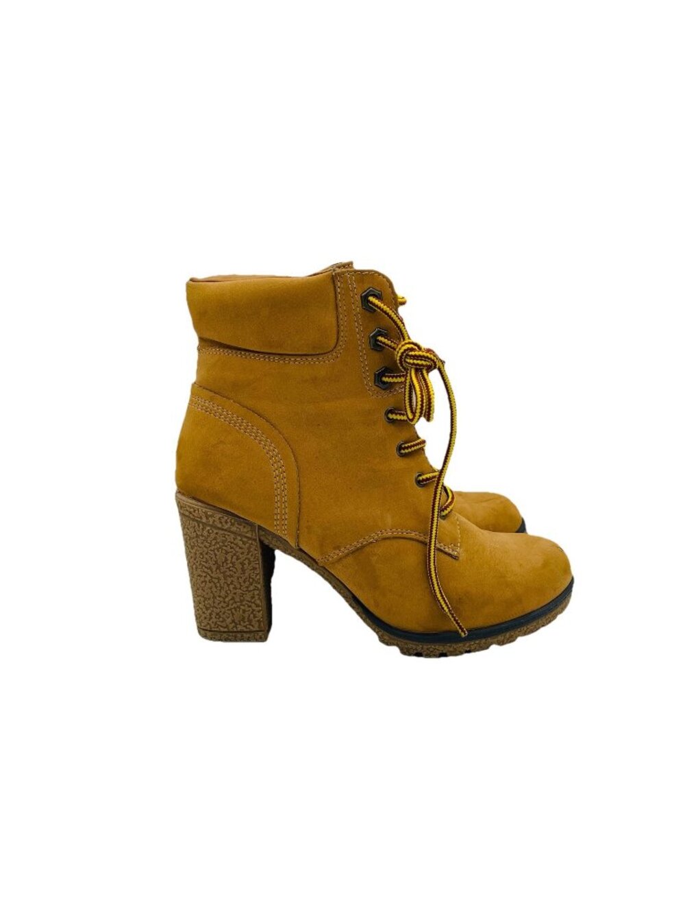 White Mountain Shoes Womens Size 7 M Tan Dartford High Heeled Lace Boots